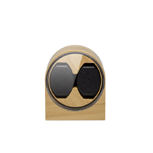 Automatisk urværk med 2 pladser USB-kabel træ lav støj fleksibel pude boks til mekaniske ure