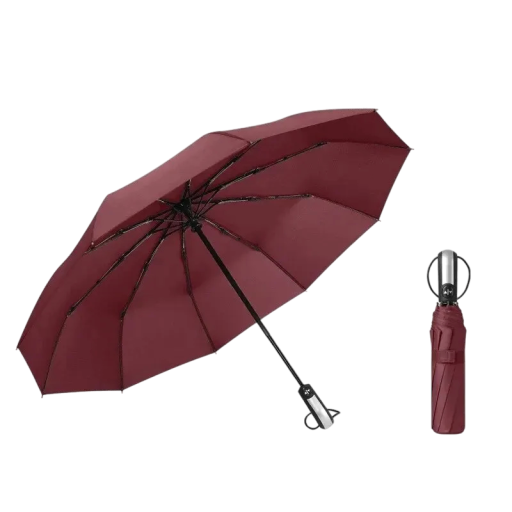 Automatyczny składany parasol 35x6x6cm Mocny parasol z dziesięcioma kośćmi Wiatroodporny parasol biznesowy Odporny na deszcz Wytrzymały Elegancki dodatek