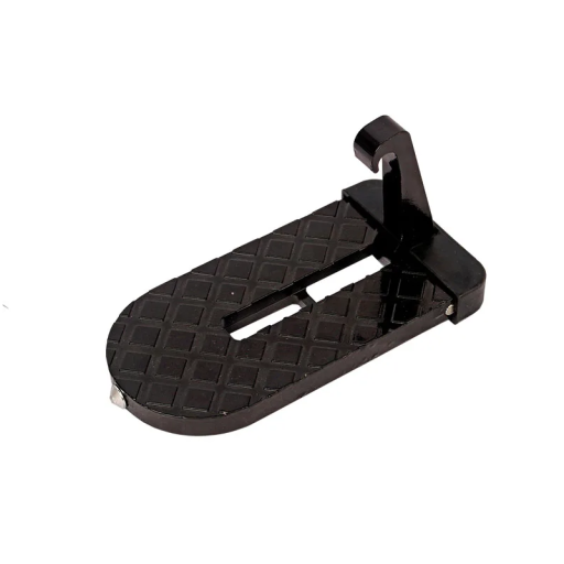 Auton ovikoukkuaskel 15x7,7 cm Alumiiniseos Kokoontaitettava auton askelma, kantavuus 250 kg Hätäisku ikkunoiden rikkomiseen
