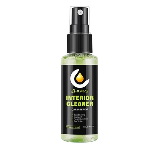 Autonpuhdistusvaahto 50ml Auton sisäpuhdistustyökalu Istuimet Kojelauta Muovi Tekstiilipuhdistusaine