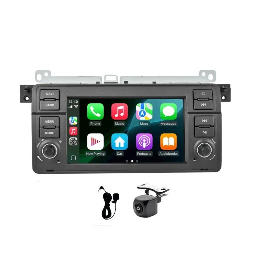 Autórádió BMW E46 Rover 75 Coupe Android13 8G 128G kamerával Vezeték nélküli CarPlay DSP GPS Navigáció Bluetooth Multimédiás lejátszó