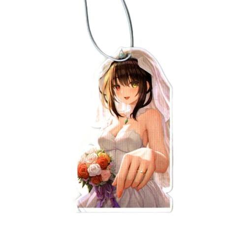 Autós függőleges légfrissítő anime menyasszony design, színes dekoratív kiegészítő az autó belsejéhez