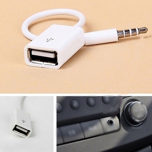 AUX 3,5 mm-jack till USB-adapter