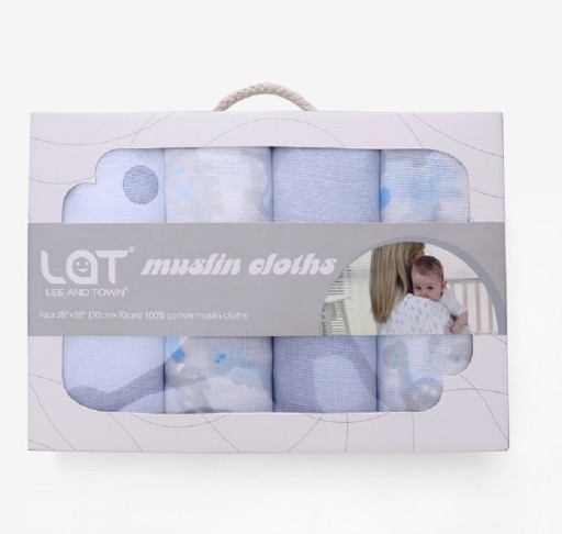 Baby bomuldsbleer 4 stk.