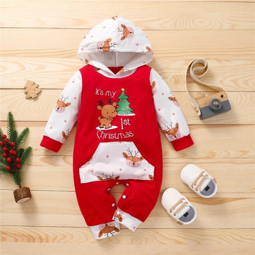 Baby heldragt med julemotiv T2660