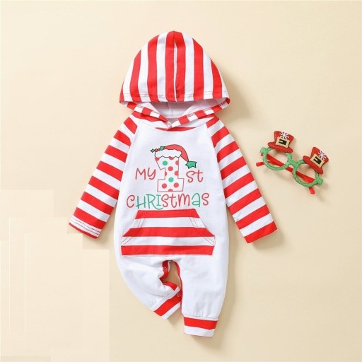 Baby jumpsuit med julmotiv T2660