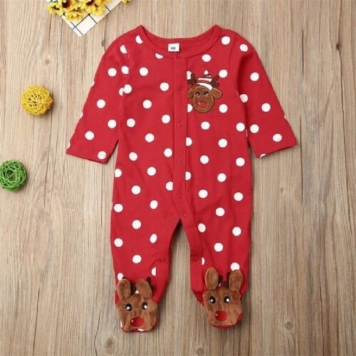 Baby jumpsuit med prickiga T2561