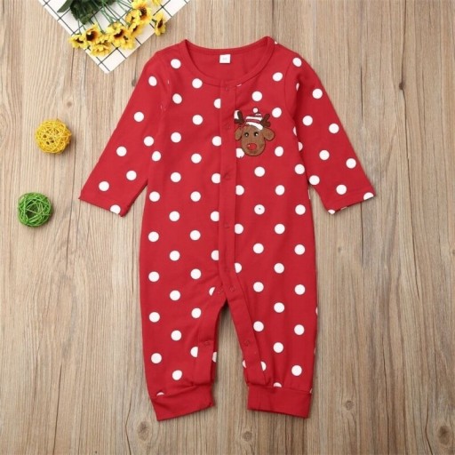 Baby jumpsuit med prickiga T2561