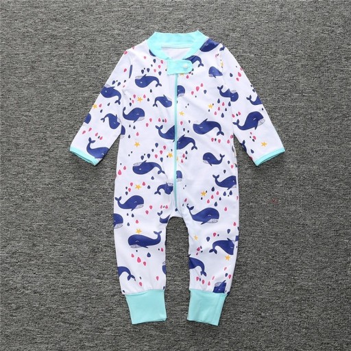 Baby jumpsuit med valar