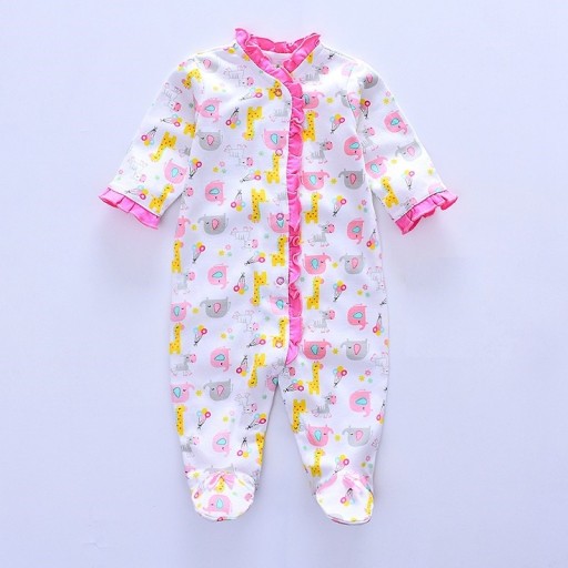 Baby jumpsuit met dierenprint