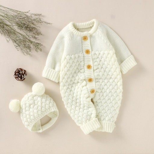 Baby jumpsuit met hoedje T2579