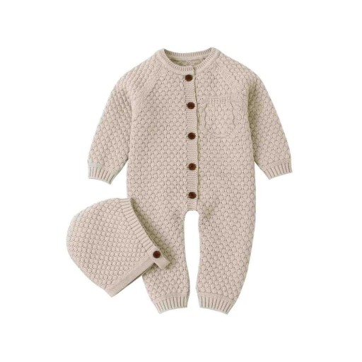 Baby jumpsuit met hoedje T2584
