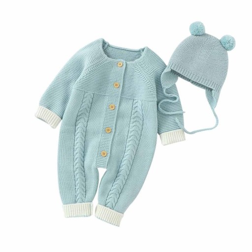 Baby jumpsuit met hoedje T2586