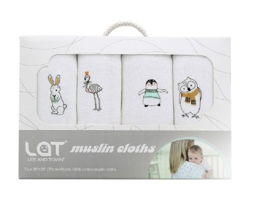 Baby katoenen luiers 4 stuks