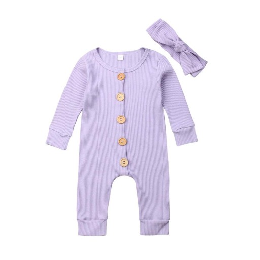 Baby-Overall für Mädchen mit Stirnband T2635