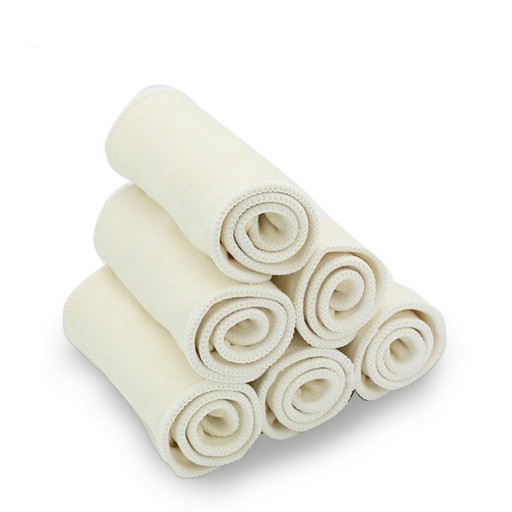 Babybleindlæg lavet af hampfibre 10 stk.