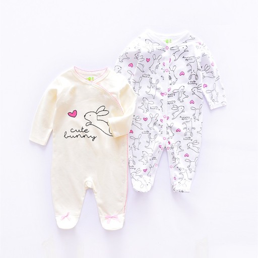 Babyoverall mit Hasen - 2 Stück