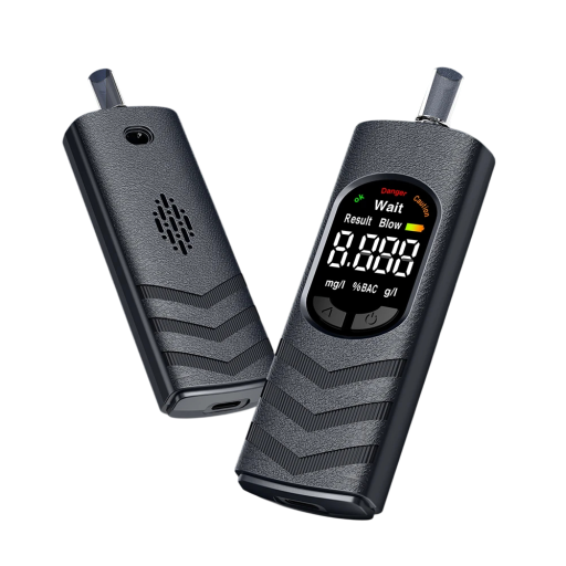 Bærbar digital alkoholtester Lille åndedræksanalysator USB-C Hurtigt resultat Detektor til kørsel under påvirkning Kompakt design