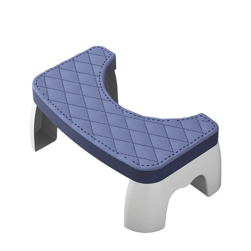 Bærbar U-formet toilettrin Anti-slim plastik toiletfodstøtte Holdbar afrundet toiletpiedestal Toiletfodskammel Buet toiletskammel 42 x 15 x ​​17 cm