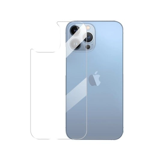 Bagbeskyttende hærdet glas til iPhone 15 Pro, gennemsigtig beskyttelse af mobiltelefonens bagside mod ridser og snavs