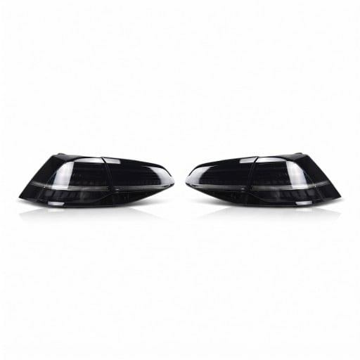 Bageste LED lygter med dynamiske blinklys, sæt til venstre og højre, ABS og PMMA, plug and play, røg sort, til Volkswagen Golf 7 og 7.5 2013–2020