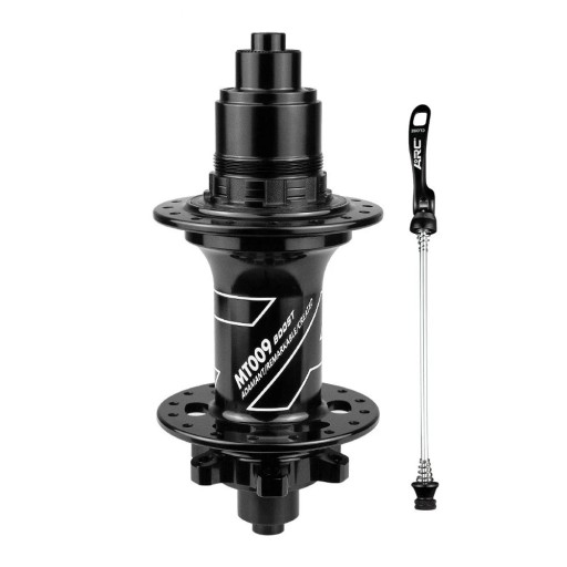 Baghjulnav 28 huller 141x10 mm XD 12 gear aluminiumlegering sort til MTB cykler med quick-release