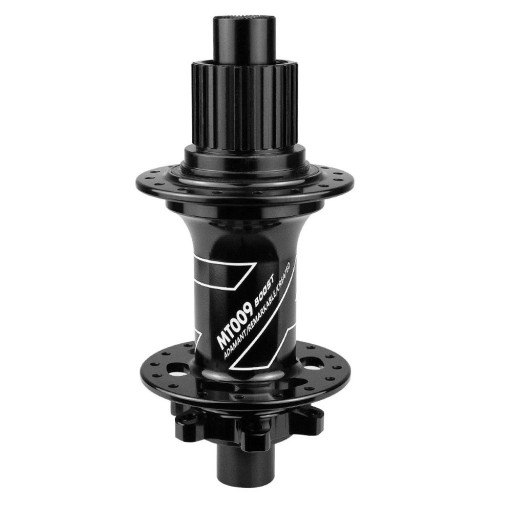 Baghjulnav 28 huller 148x12 mm MS 12 hastigheder aluminium legering sort til MTB cykler