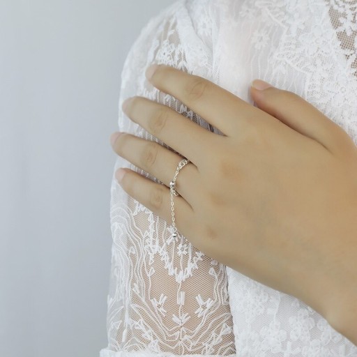 Bague à chaîne pour femme D2103
