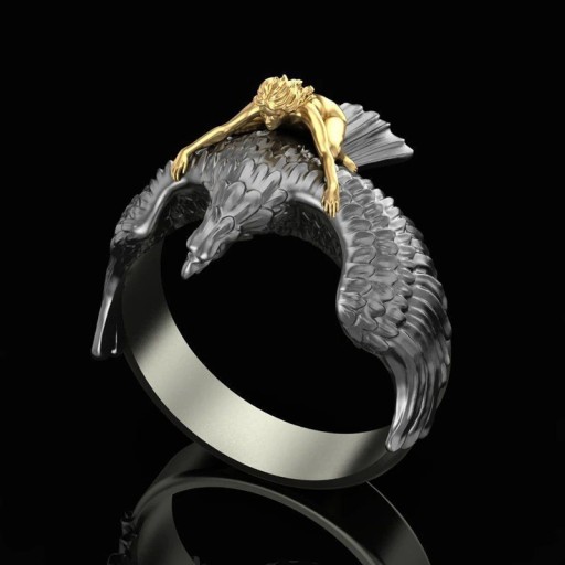 Bague avec aigle