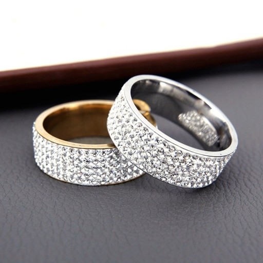 Bague de fiançailles pour femmes avec pierres J1222