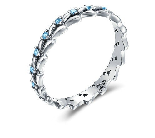 Bague en argent avec zircon - LARMES