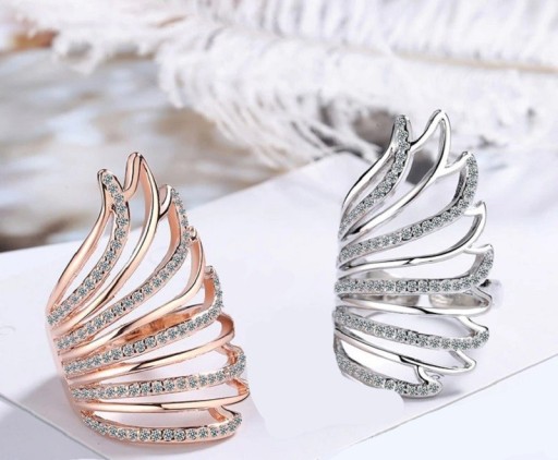 Bague femme aile d'ange D2809
