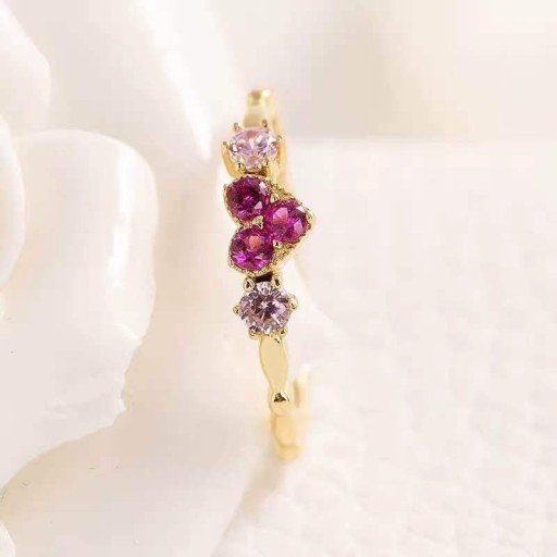 Bague femme avec cœur D1971
