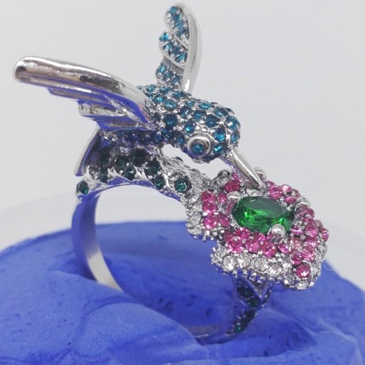 Bague femme avec colibri D2919