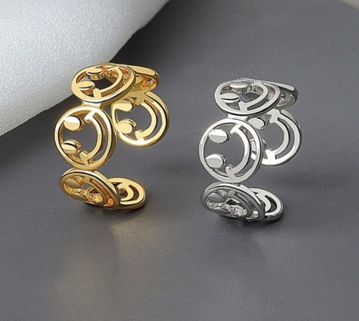 Bague femme avec des smileys D1992