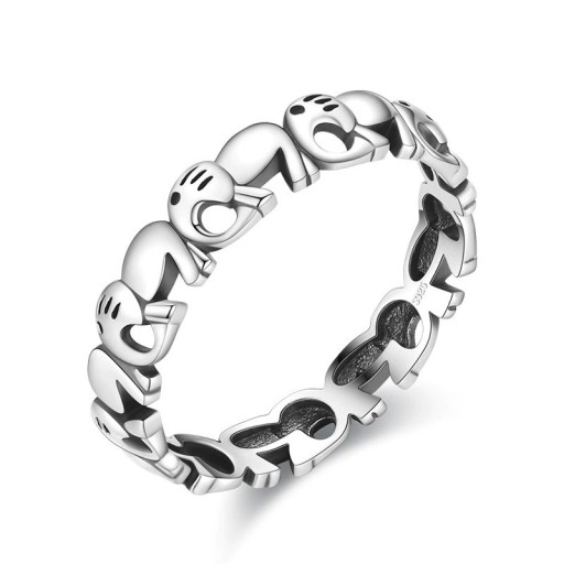 Bague femme avec éléphant D1640