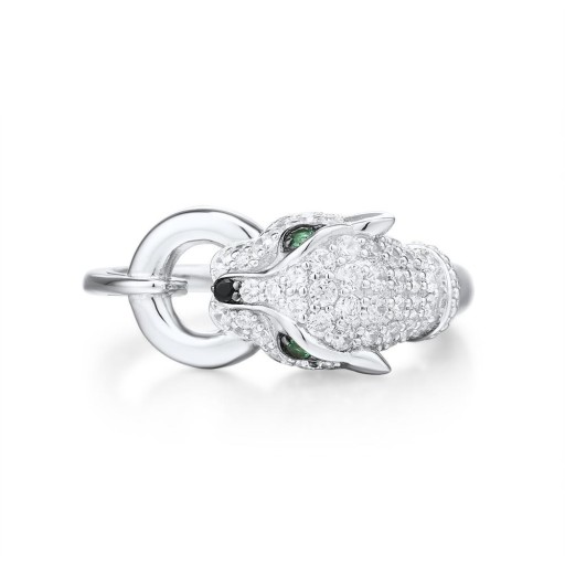 Bague femme avec léopard
