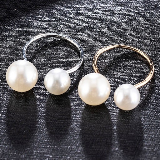 Bague femme avec perle D2905