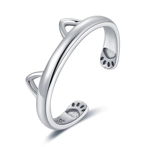 Bague femme chat