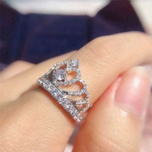 Bague femme couronne