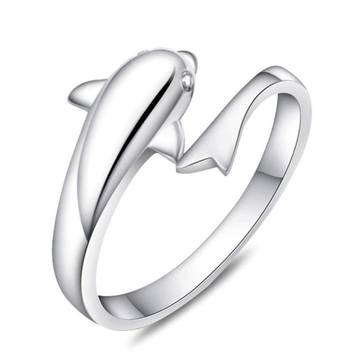 Bague femme dauphin D1691