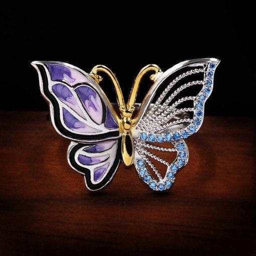 Bague femme papillon D1969