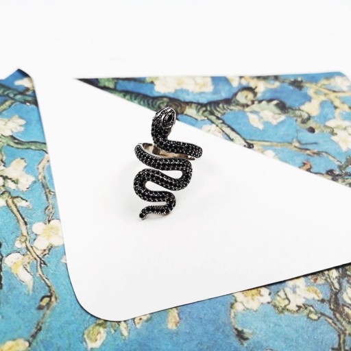 Bague femme serpent D1798