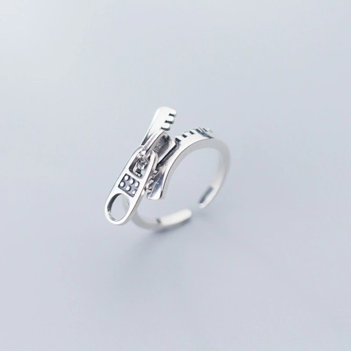 Bague femme zip