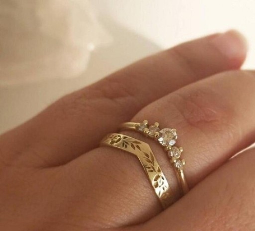 Bague pour femme 2 pcs D2849