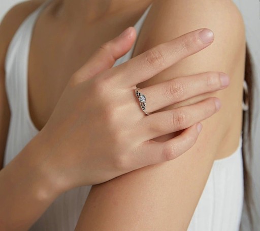 Bague pour femme avec cœur D1893