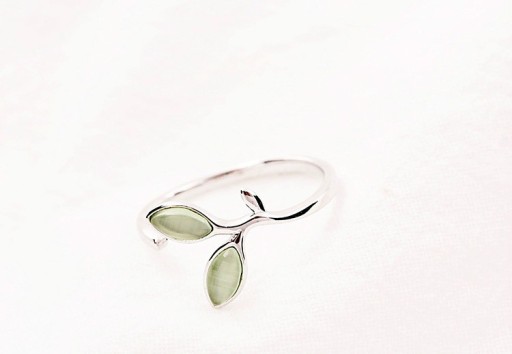 Bague pour femme avec taille ajustable - FEUILLE