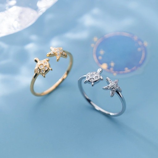 Bague pour femme avec une tortue