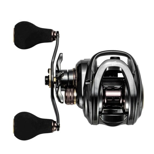 Baitcastingový naviják 5,4:1 s brzdou 9,5 kg a 11+1 ložisky Hluboká cívka Černo-šedý Pro levou ruku Na mořský rybolov i lov chobotnic