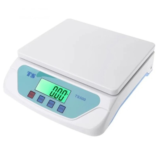 Balança de cozinha digital 30 kg 22 × 23 × 6 cm ecrã LCD Grande superfície de pesagem Balança precisa para alimentos, pacotes e ingredientes de cozinha